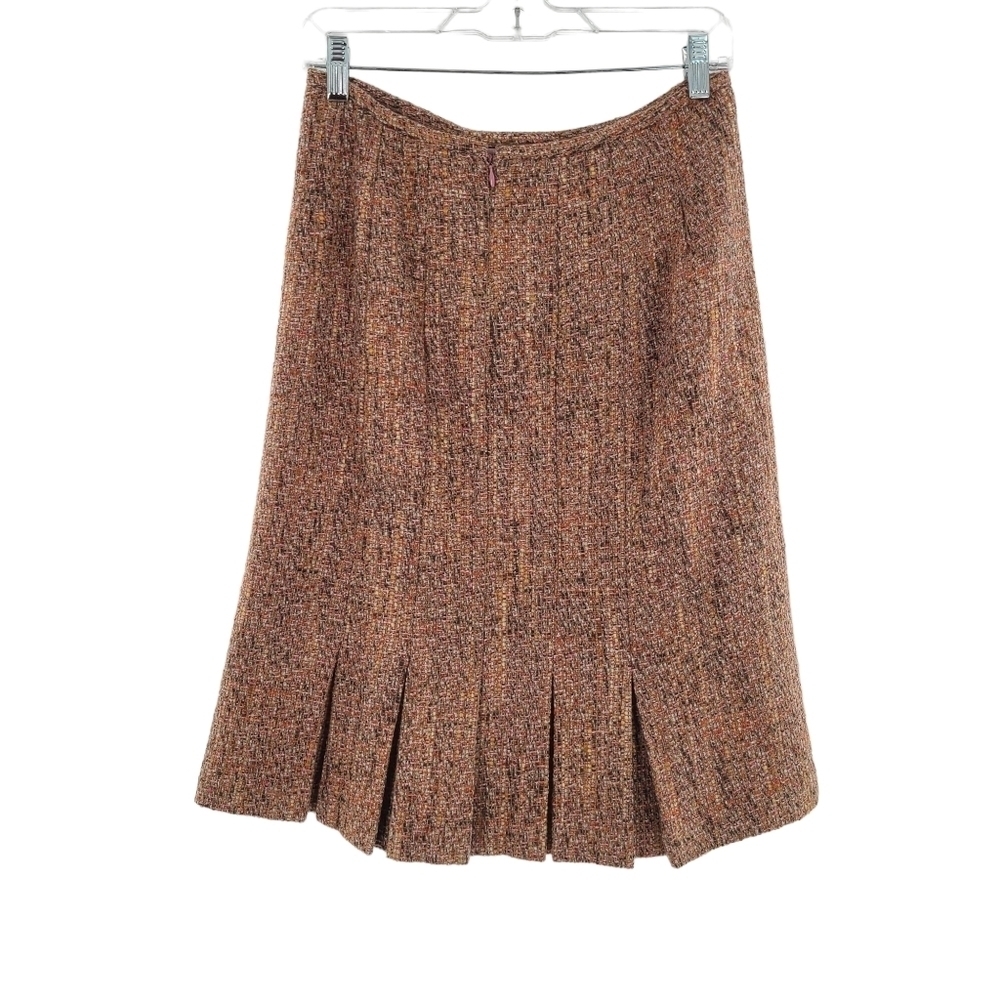 Harold's Sz 8 Wool Blend Multi Color Tweed Pattern Career Business Skirt Lined - Picture 4 of 4
